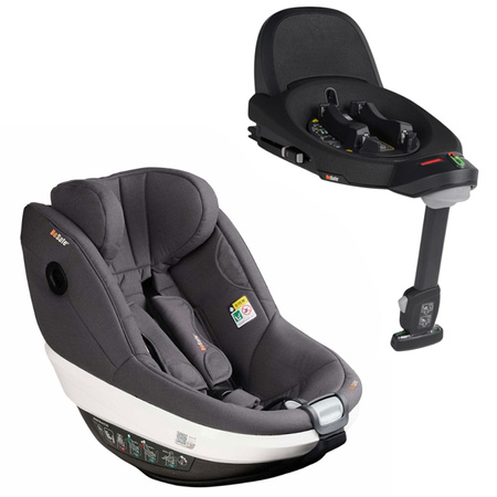 BeSafe Beyond 360 Dark Grey Melange fotelik fotelik z bazą Beyond zestaw 61 - 125 cm