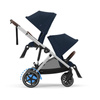 Cybex e-Gazelle S Ocean Blue zestaw spacerowy z dodatkowym siedziskiem