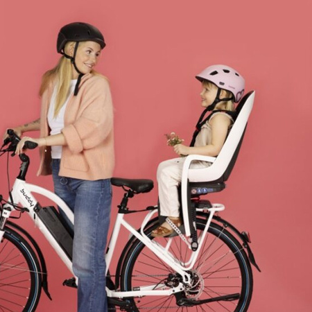 Hamax Caress White/Mint fotelik rowerowy montowany na bagażniku