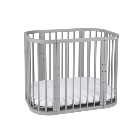 Waldin Łóżeczko 5w1 Szare z opcją kołyski