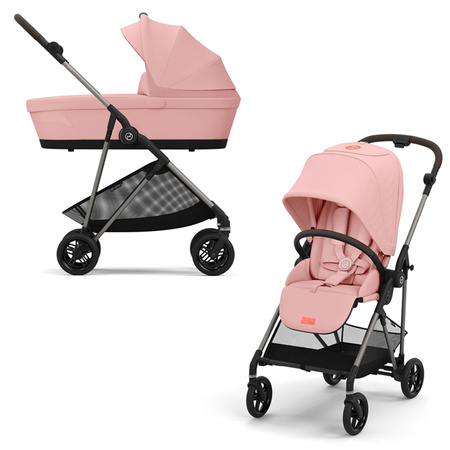 Cybex Melio 2024 Candy Pink wózek 2w1 głęboko-spacerowy