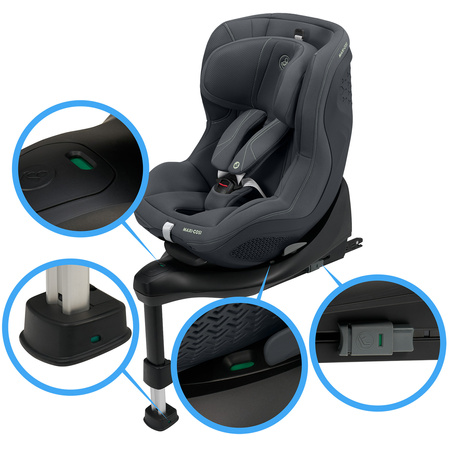 Maxi Cosi Mica 360 Plus Authentic Graphite fotelik samochodowy 61-105 cm