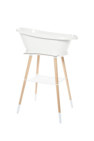 bébé-jou Stojak bukowy do wanienki Sense White 4217001