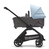 Bugaboo Dragonfly wózek 2w1 głęboko-spacerowy rama Black/Grey Melange-Skyline Blue