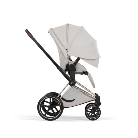 Cybex Priam 5.0 Champagne Gold Cozy Beige wózek 2w1 głęboko-spacerowy