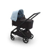 Bugaboo Dragonfly wózek 2w1 głęboko-spacerowy rama Black/Midnight Black-Skyline Blue