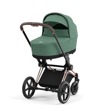 Cybex Priam 4.0 Leaf Green zestaw 3w1 z fotelikiem Cloud T Plus