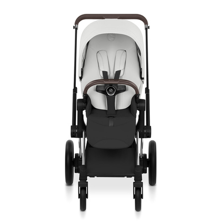 Cybex e-Priam 5.0 Chrome Brown Off White zestaw 3w1 z fotelikiem Cloud T i-Size