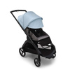 Bugaboo Dragonfly wózek spacerowy rama Black/Grey Melange-Skyline Blue