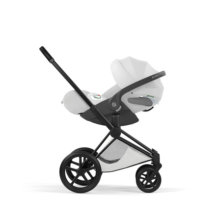 Cybex Priam 5.0 Matt Black Off White wózek 2w1 głęboko-spacerowy