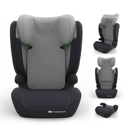 Kinderkraft I-Spark 2 Plus Szary fotelik samochodowy 100-150 cm
