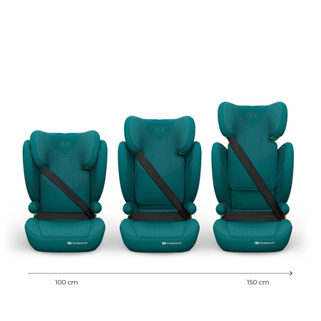 Kinderkraft Junior Fix 2 Plus i-size Zielony fotelik samochodowy 100-150 cm