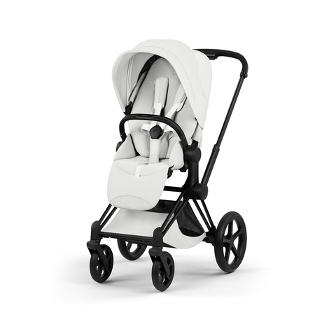 Cybex Priam 5.0 Matt Black Off White zestaw 3w1 z fotelikiem Cloud T i-Size