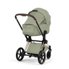 Cybex Priam 5.0 Rosegold Sage Green zestaw 3w1 z fotelikiem Cloud T i-Size