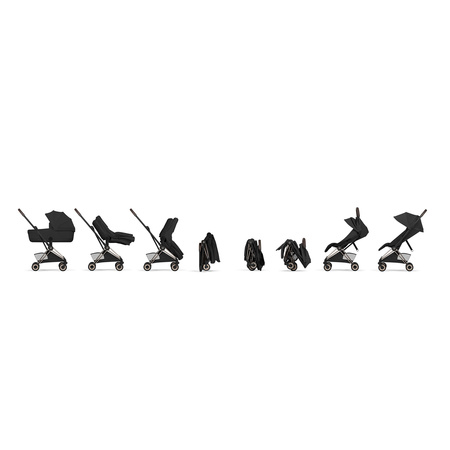 Cybex Coya 2 Style Champagne Gold Sepia Black wózek 2w1 głęboko-spacerowy