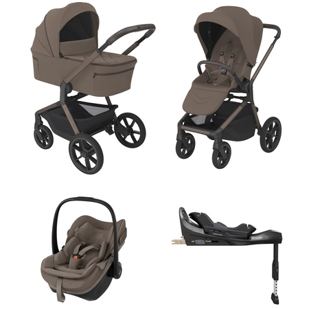 Espiro Noble zestaw 4w1 z fotelikiem Maxi Cosi Pebble Slide Pro i bazą FamilyFix Slide Pro