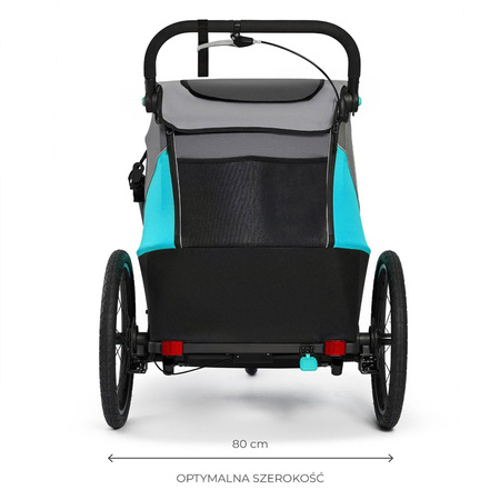 Kinderkraft Nava Pomarańczowa przyczepka rowerowa 3w1