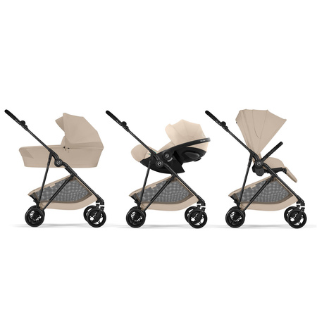Cybex Melio Carbon Almond Beige wózek spacerowy