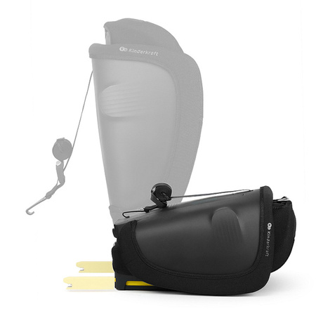 Kinderkraft FIX2GO Czarny fotelik samochodowy 76-150 cm (9-36 kg)