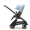 Bugaboo Dragonfly wózek spacerowy rama Black/Grey Melange-Skyline Blue