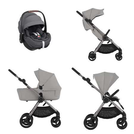Anex iQ Premium Silve zestaw 4w1 z fotelikiem Maxi Cosi Pebble 360 Pro2