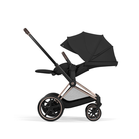 Cybex e-Priam 5.0 Comfort Rosegold Sepia Black wózek 2w1 głęboko-spacerowy