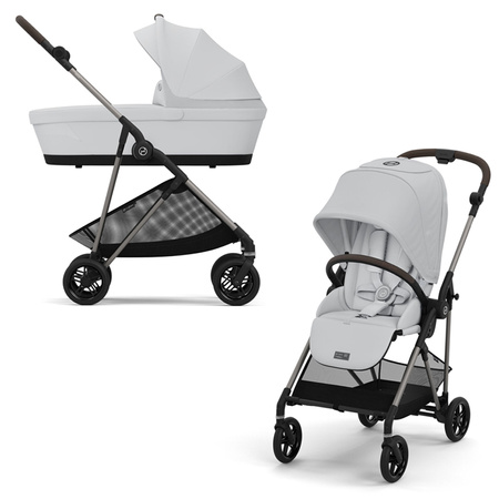 Cybex Melio 2024 Fog Grey wózek 2w1 głęboko-spacerowy