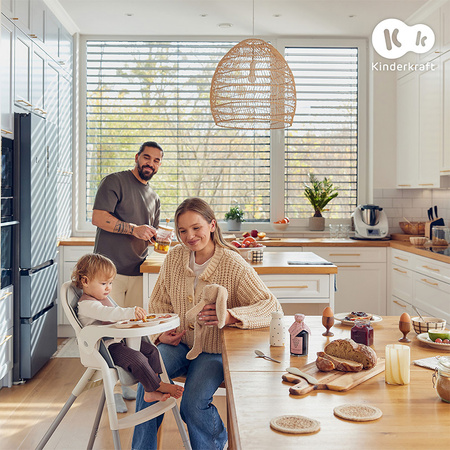 Kinderkraft Dinnly krzesełko do karmienia Szare