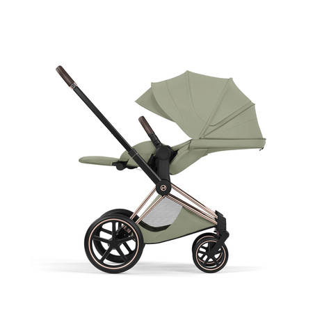 Cybex Priam 5.0 Rosegold Sage Green zestaw 3w1 z fotelikiem Cloud T i-Size