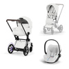 Cybex e-Priam 5.0 Chrome Brown Off White zestaw 3w1 z fotelikiem Cloud T i-Size