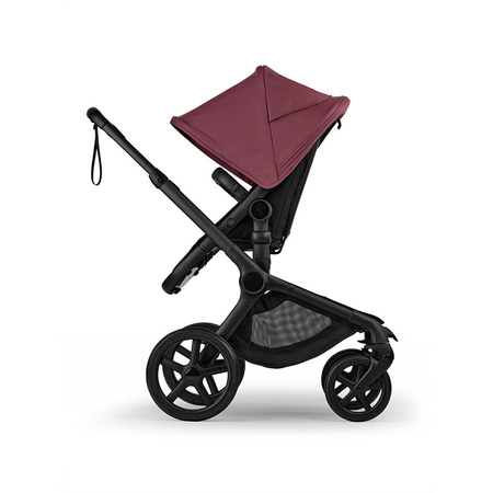 Bugaboo Fox 5 Renew Black/Black Haritage/Dark Cherry wózek 2w1 głęboko-spacerowy