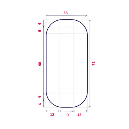 Rucken EGGE Materacyk do kołyski 72x33