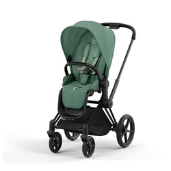 Cybex Priam 4.0 Matt Black Leaf Green wózek spacerowy