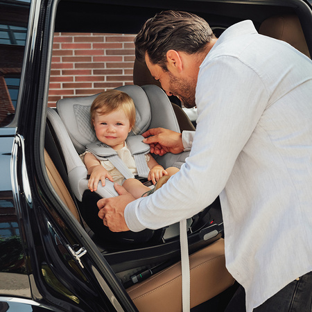 Britax Romer Dualfix Pro M Lux Linen Grey fotelik samochodowy 61- 105 cm