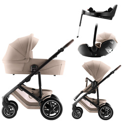Britax Romer Smile 5Z Style Teak zestaw 4w1 z fotelikiem Baby-Safe Pro Teak i bazą Vario 5Z