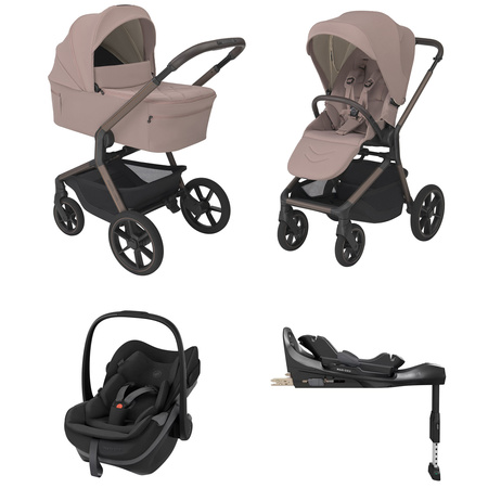 Espiro Noble zestaw 4w1 z fotelikiem Maxi Cosi Pebble Slide Pro i bazą FamilyFix Slide Pro