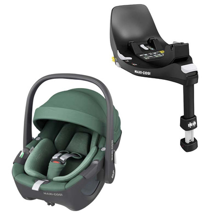 Roan IVI 2.0 Pine Green zestaw 4 w 1 z fotelikiem Maxi Cosi Pebble 360 i bazą isofix