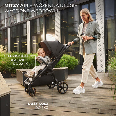 Kinderkraft Mitzy Air Czarny wózek spacerowy