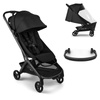 Bugaboo Butterfly 2 Heritage Black zestaw z pałąkiem i folią przeciwdeszczową