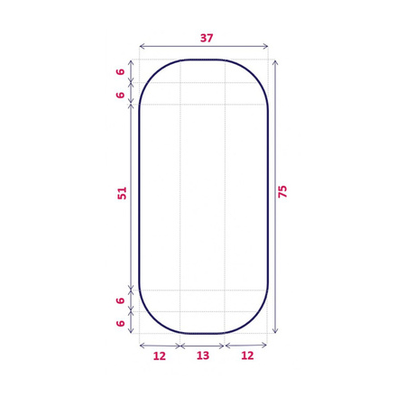 Rucken EGG Materacyk do kołyski 75x37