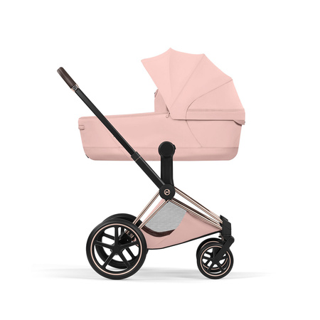 Cybex Priam 5.0 Rosegold Peach Pink zestaw 3w1 z fotelikiem Cloud T i-Size