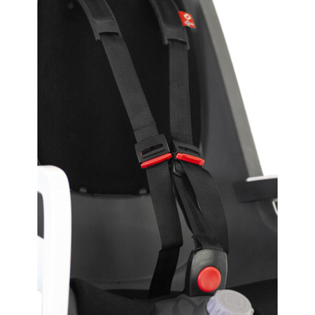 Hamax Caress Dark Grey/Red fotelik rowerowy montowany na ramie