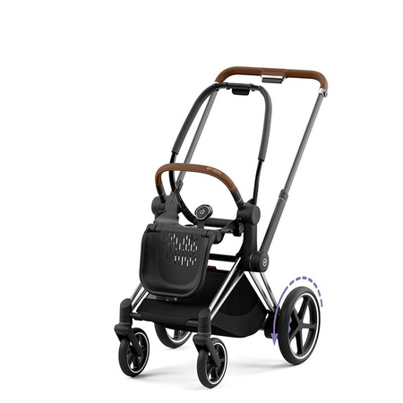 Cybex ePriam stelaż wózka spacerowego Chrome Brown