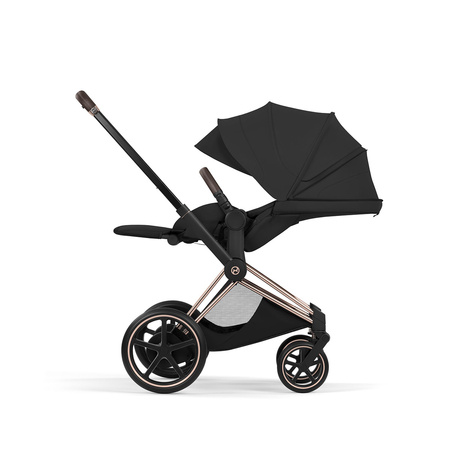 Cybex e-Priam 5.0 Rosegold Sepia Black zestaw 3w1 z fotelikiem Cloud T i-Size