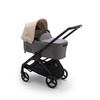 Bugaboo Dragonfly wózek 2w1 głęboko-spacerowy rama Black/Grey Melange-Desert Taupe