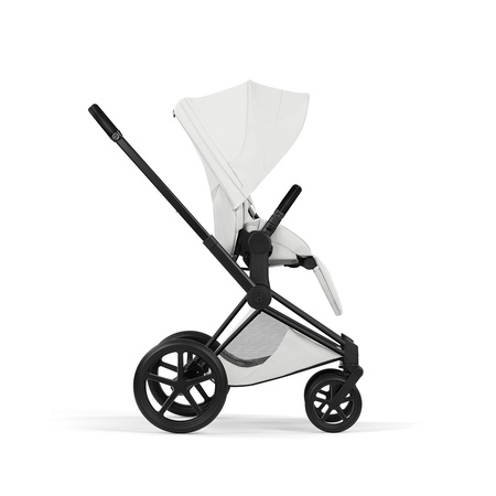 Cybex Priam 5.0 Matt Black Off White wózek 2w1 głęboko-spacerowy