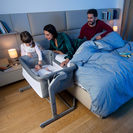 Chicco Next2Me Magic Dark Grey łóżeczko dostawne