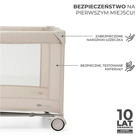 Kinderkraft Joy 2 z akcesoriami łóżeczko turystyczne 3w1