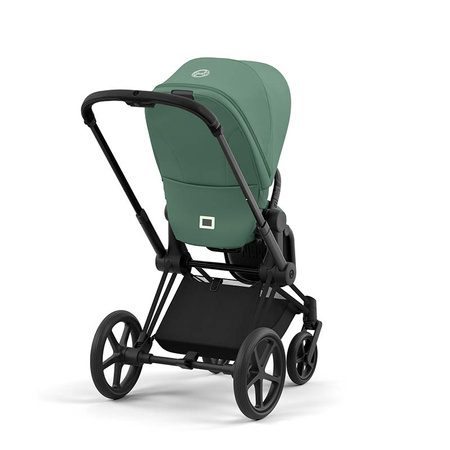 Cybex Priam 4.0 Matt Black Leaf Green wózek spacerowy