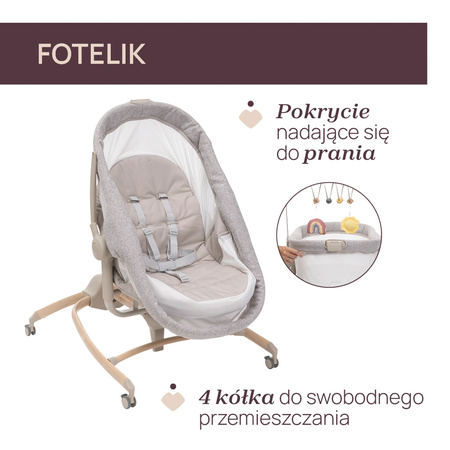 Chicco Baby Hug Armonia 4w1 Scandinavian łóżeczko wilofunkcyjne